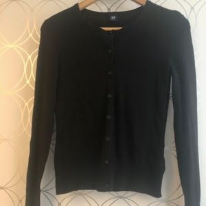 GAP Black Cardigan Sweater